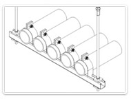 ISAT utility gravity supports and attachments